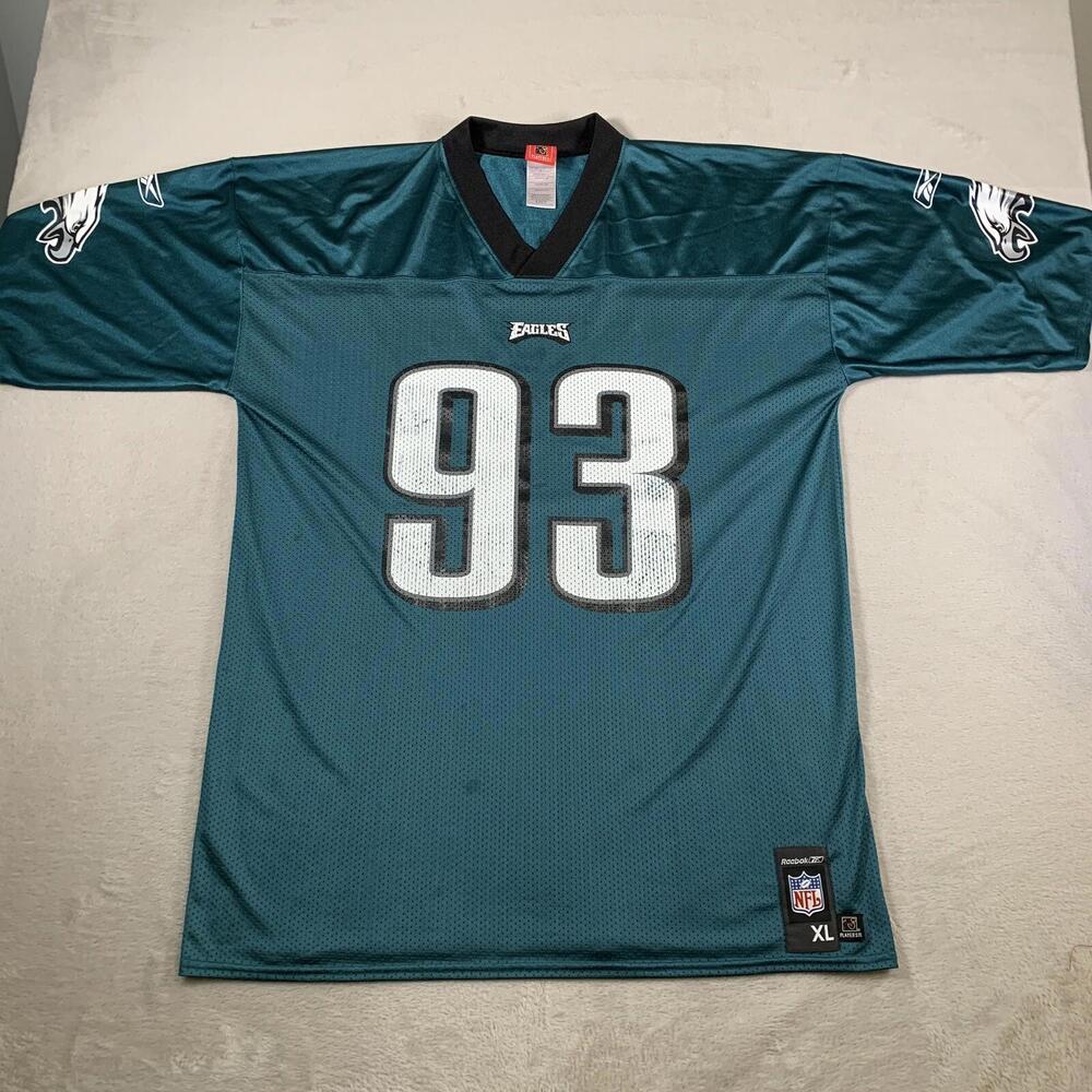 Vintage‎ Jevon Kearse Philadelphia Eagles NFL Reebok Jersey Midnight Green XL